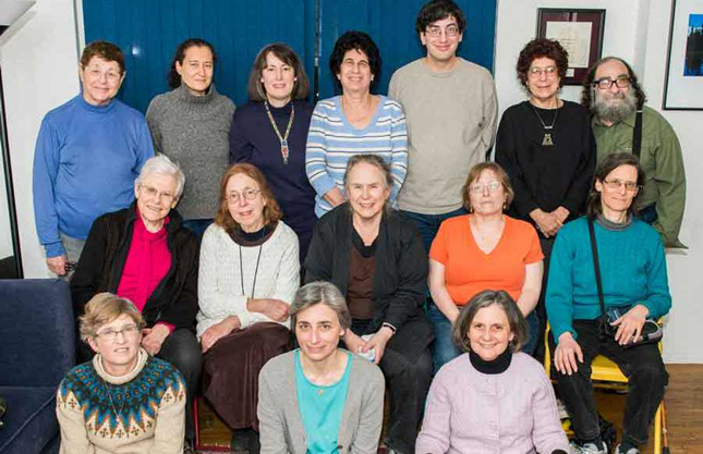 Members of the West Side Minyan aloing with our friends from Minyan Rimonim.